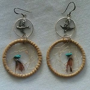 Dreamcatcher Hoop Earrings